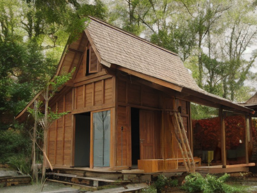 Rumah Kayu Jati Minimalis