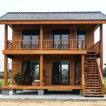 Wujudkan Hunian Idaman dengan Rumah Kayu 2 Lantai Modern Berbahan Kayu Jati